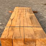 4x Eiken Balken Fijnbezaagd, 200x200mm, Lengte 250cm